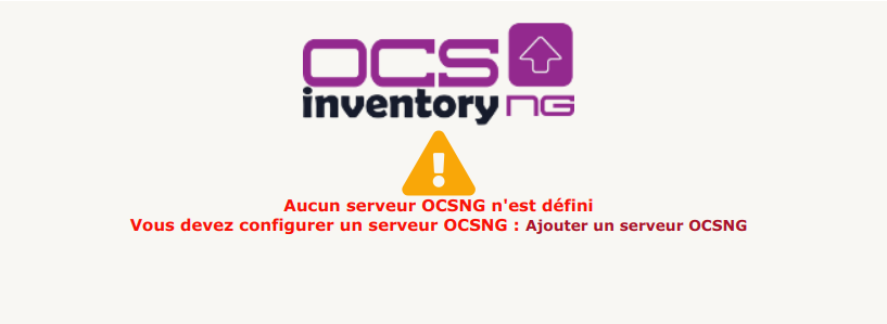 Ajout d'un serveur OCSInventory